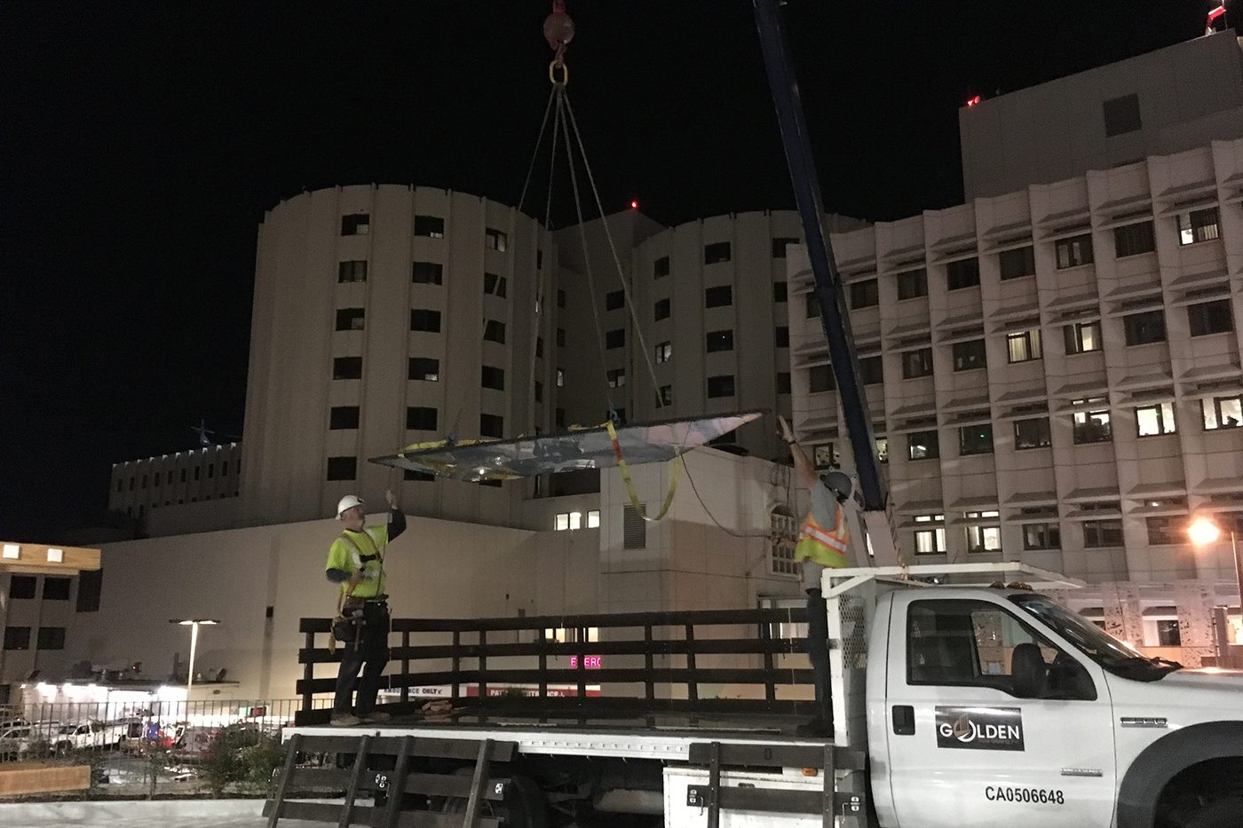 Canopy glazing project in Loma Linda, CA