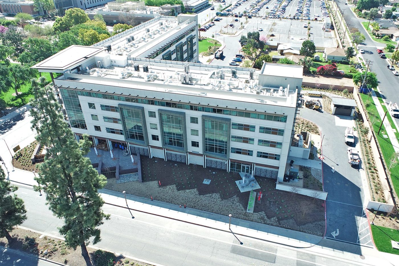 City of Hope glazing project in Duarte, CA