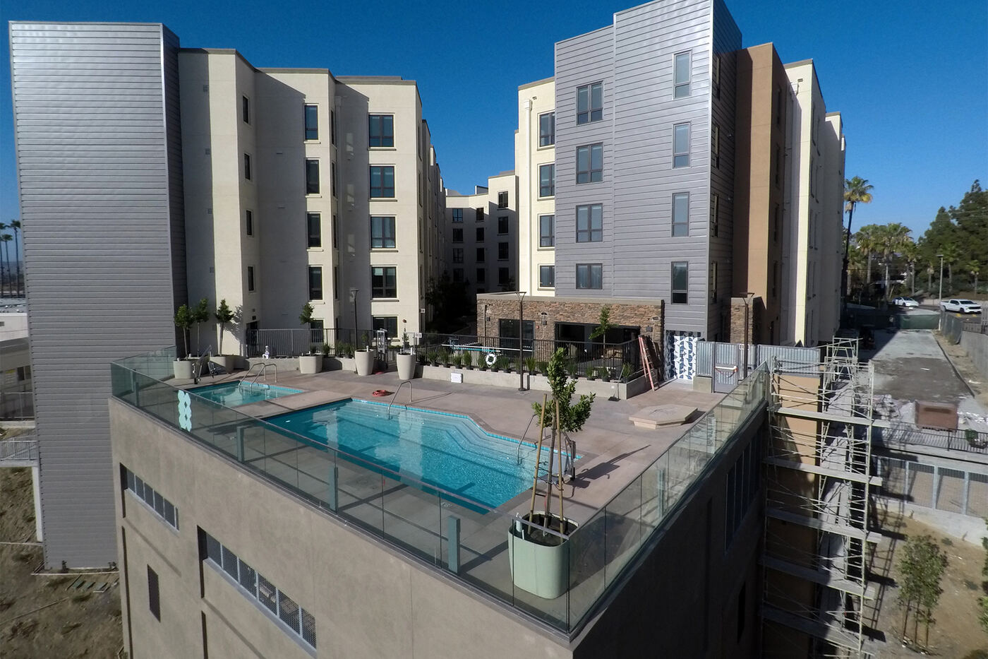College View Apartments glazing project in San Diego, CA