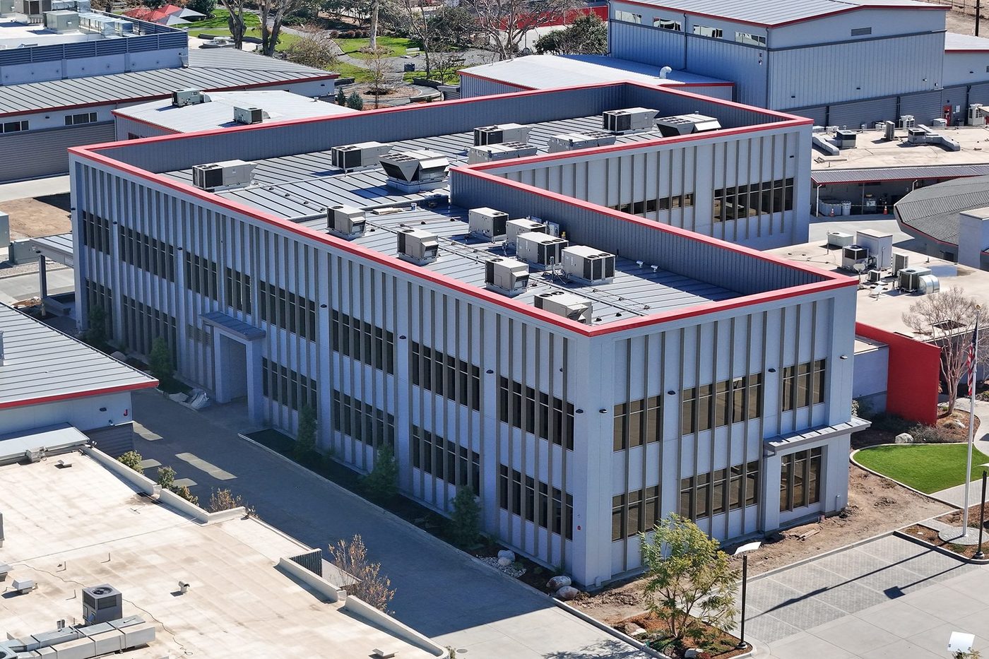 Commercial glazing project, undisclosed location