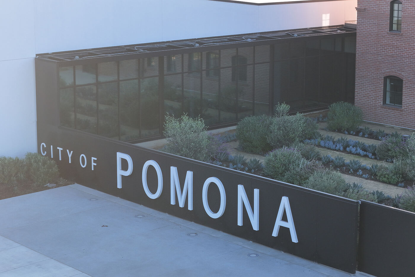 Pomona Water Resource Building glazing project in Pomona, CA