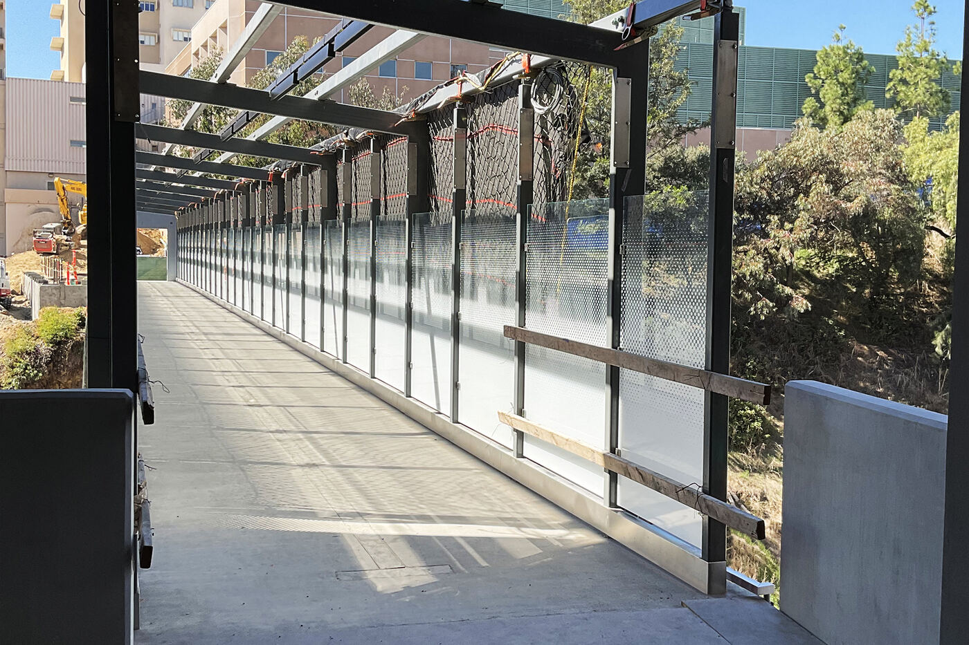 Scripps Parking and Railing glazing project in San Diego, CA