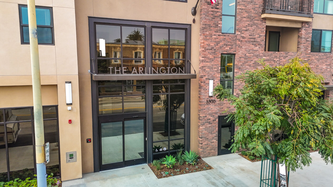 The Arlington glazing project in Los Angeles, CA